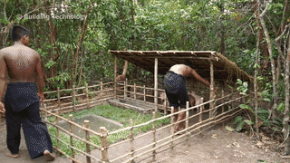 【野外建造】为野猪建造最漂亮的迷你游泳池和野猪屋